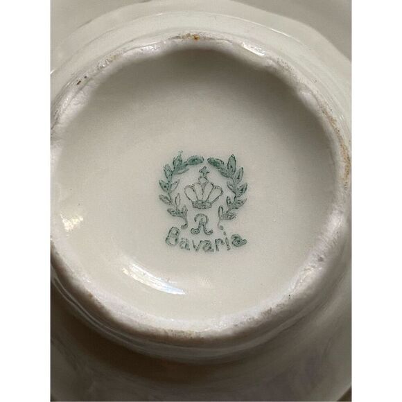 Vintage Bavaria Western Germany Pink Rose Porcelain Expresso Cup and Saucer - Picture 4 of 5